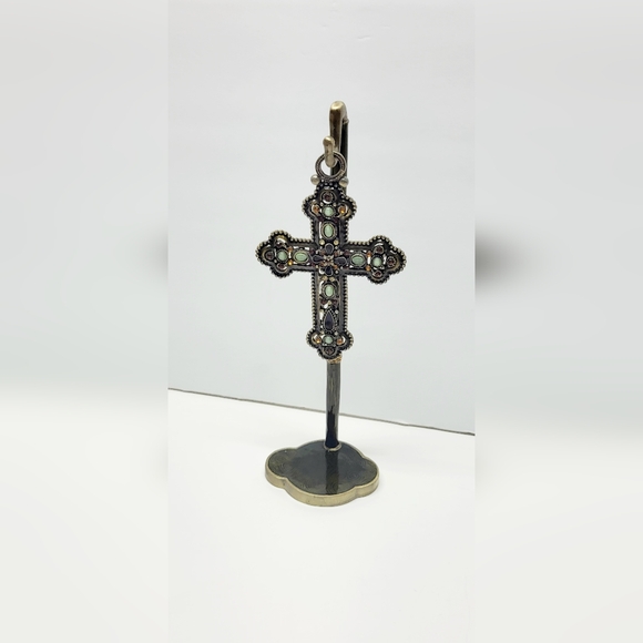 Olivia Riegel Designer Enamel Cross with Swarovski Crystals, Stand included. - Picture 11 of 11